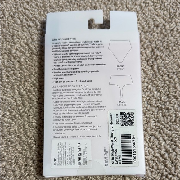 Lululemon Wundermost thong - NEW IN BOX - Picture 2 of 3